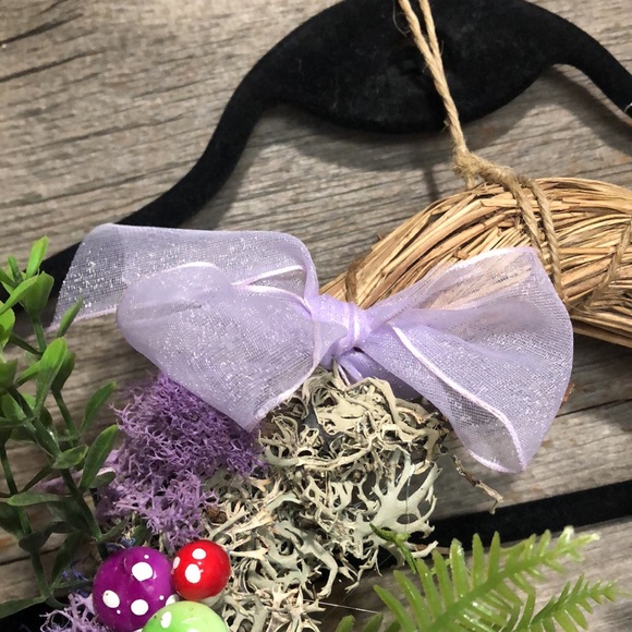 Straw spring wreaths 🍄 mushroom moss cottage core succulents bird - Picture 12 of 14